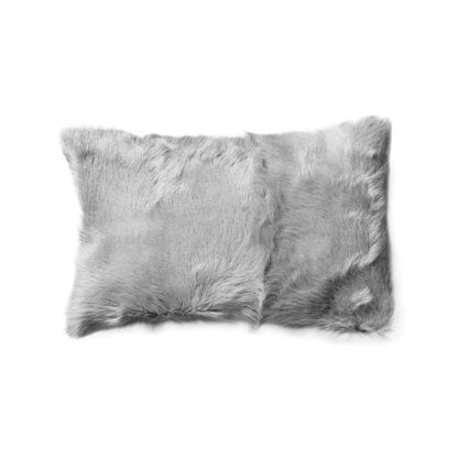 Coussin en fourrure - Gris