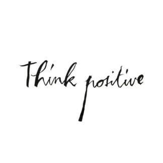 Sticker mural - Think positive