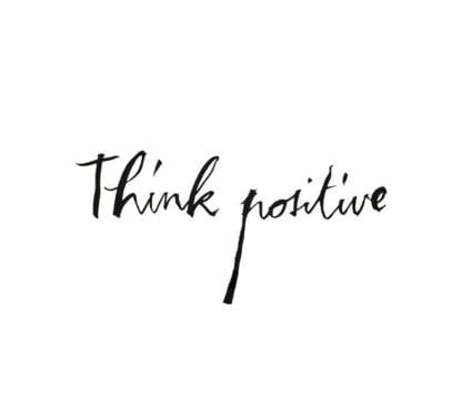 Sticker mural - Think positive