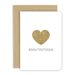 Carte de voeux - Bisou tout doux