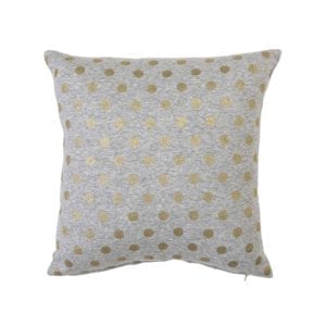 Coussin pois - Gris/doré