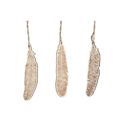 Plumes en bois (3pcs)