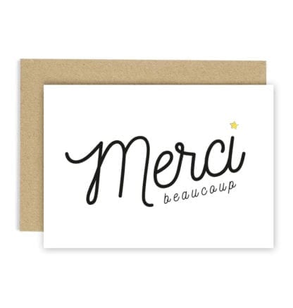 Carte de voeux - Merci