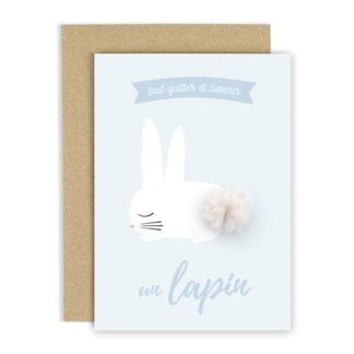 Carte de voeux - Lapin