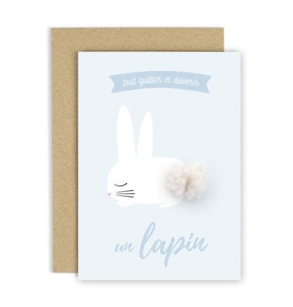 Carte de voeux - Lapin