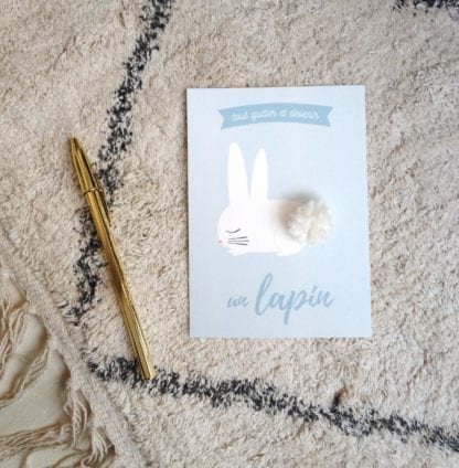 Carte de voeux - Lapin