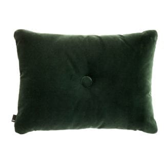 Coussin Dot - Velours vert