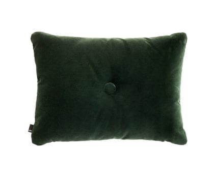 Coussin Dot - Velours vert