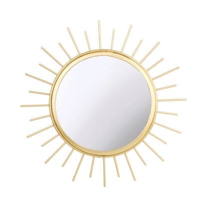 Miroir soleil - Doré