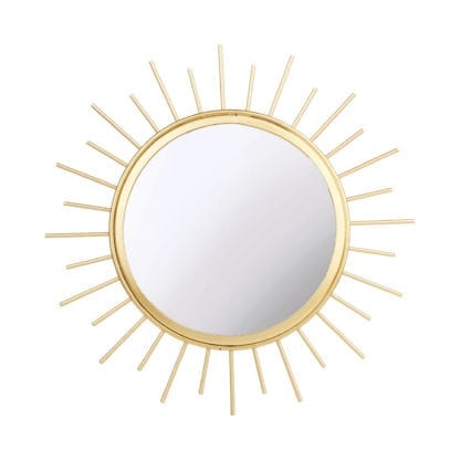 Miroir soleil - Doré