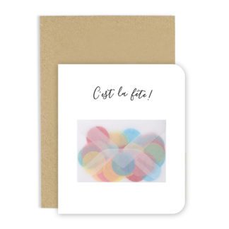 Carte de voeux - Confettis