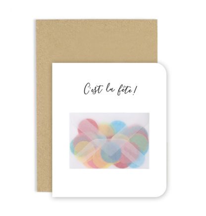 Carte de voeux - Confettis