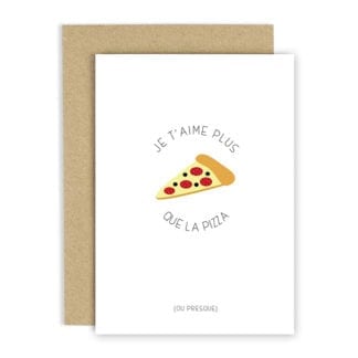 Carte de voeux - Pizza