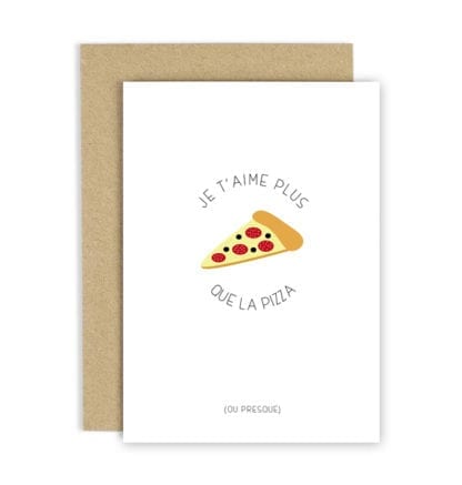 Carte de voeux - Pizza