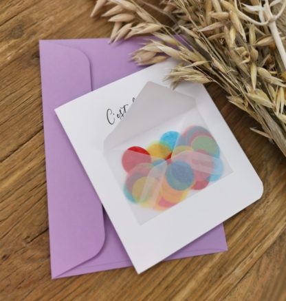 Carte de voeux - Confettis
