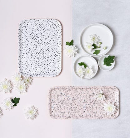 Plateau à motifs - Fleurs
