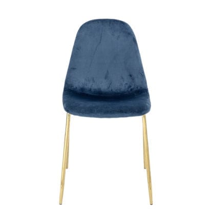 Chaise - Velours bleu