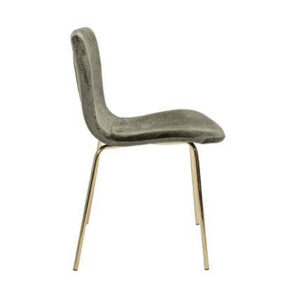 Chaise - Velours khaki