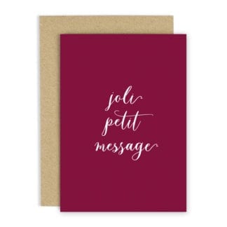 Carte de voeux – Joli petit message