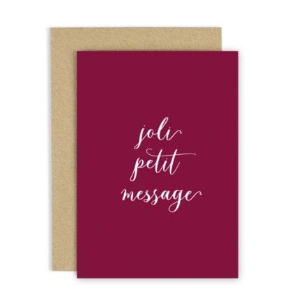 Carte de voeux – Joli petit message