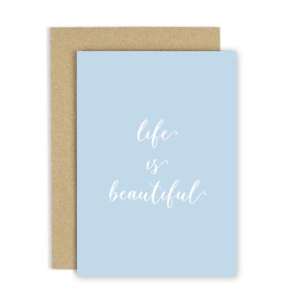 Carte de voeux – Life is beautiful