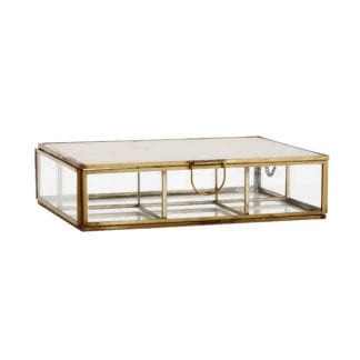 Boîte en verre - Laiton