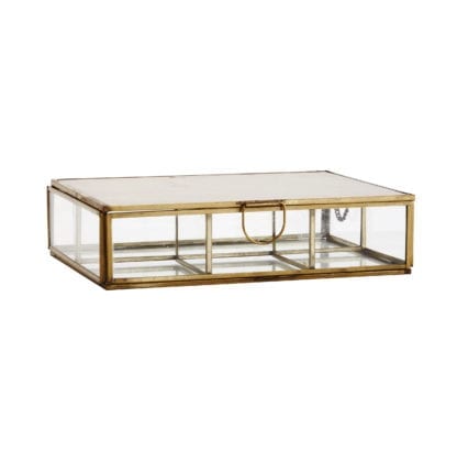 Boîte en verre - Laiton