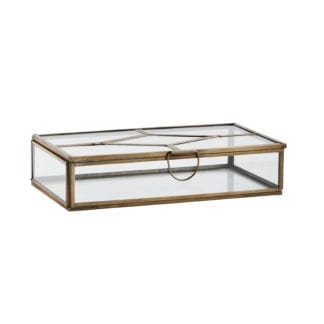 Boîte en verre - Laiton