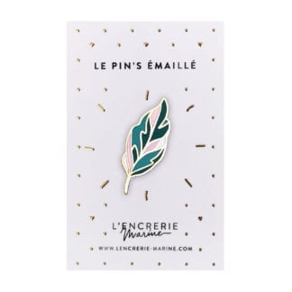 Pin’s émaillé – Feuille de calathéa