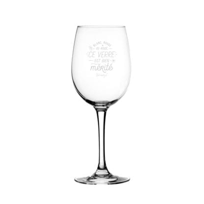 Verre à vin - Bien mérité