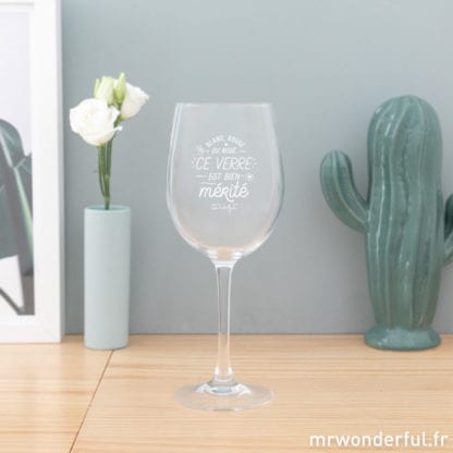 Verre à vin - Bien mérité