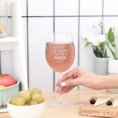 Verre à vin - Bien mérité