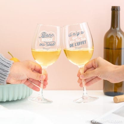 Verres à vin - Pour trinquer (2pcs)