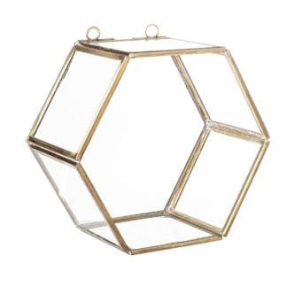 Étagère en verre - Hexagonale