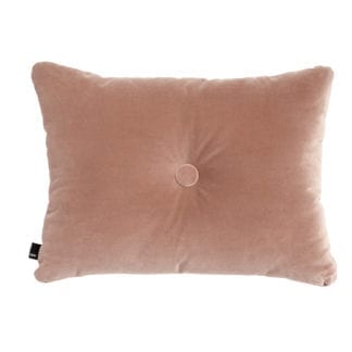 Coussin Dot - Velours rose