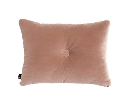 Coussin Dot - Velours rose