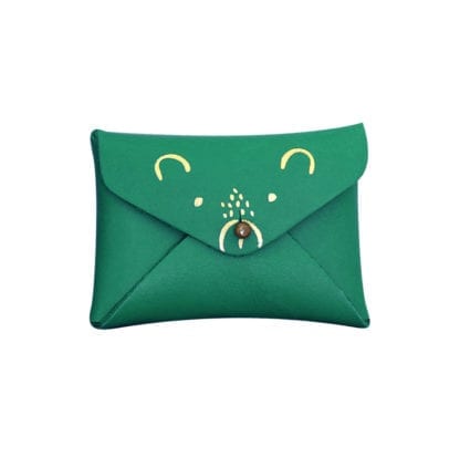 Porte-monnaie mini - Ourson vert