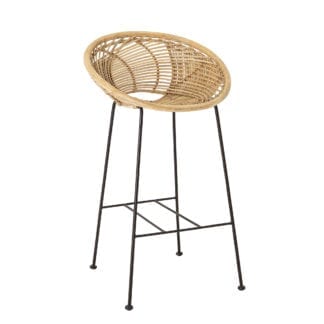 Chaise de bar - Rotin Yvonne