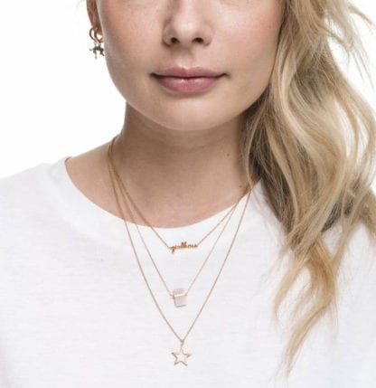 Collier – Quartz rose