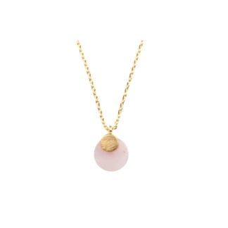 Collier – Quartz rose