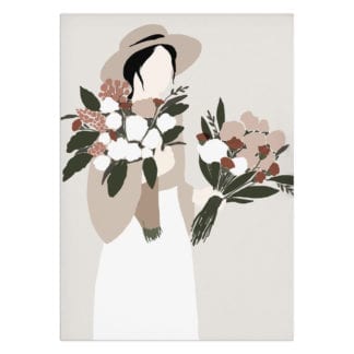 Affiche A4 – Femme & Fleurs