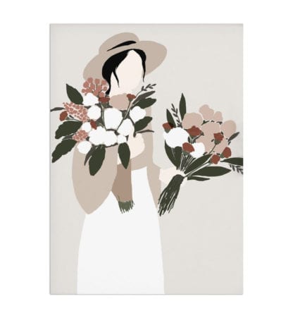 Affiche A4 – Femme & Fleurs