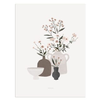 Affiche A3 – Pots & Fleurs