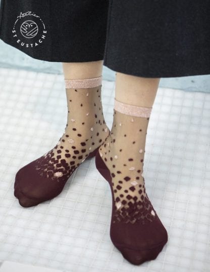 Chaussettes - Nakameguro bordeaux