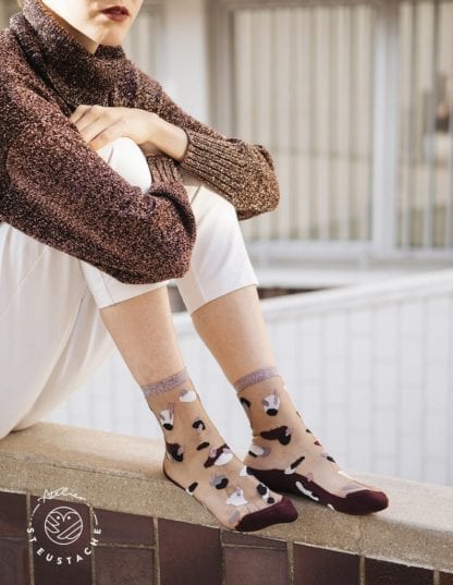 Chaussettes - New York bordeaux