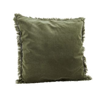 Housse de coussin - Velours vert