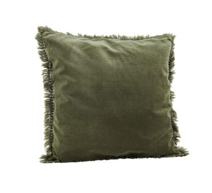 Housse de coussin - Velours vert