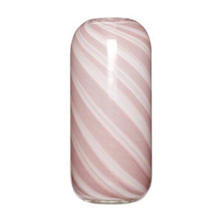 Vase rayé - Rose M