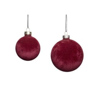 Boules de Noël - Velours (2pcs)