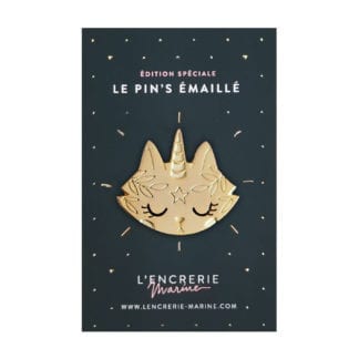 Pin’s émaillé – Chat licorne